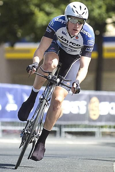 Luke Durbridge from Western Australia won a stage of the Tour of Tasmania in 2009 and rode into a silver medal at the men's under 23 time trial championship in Buninyong.