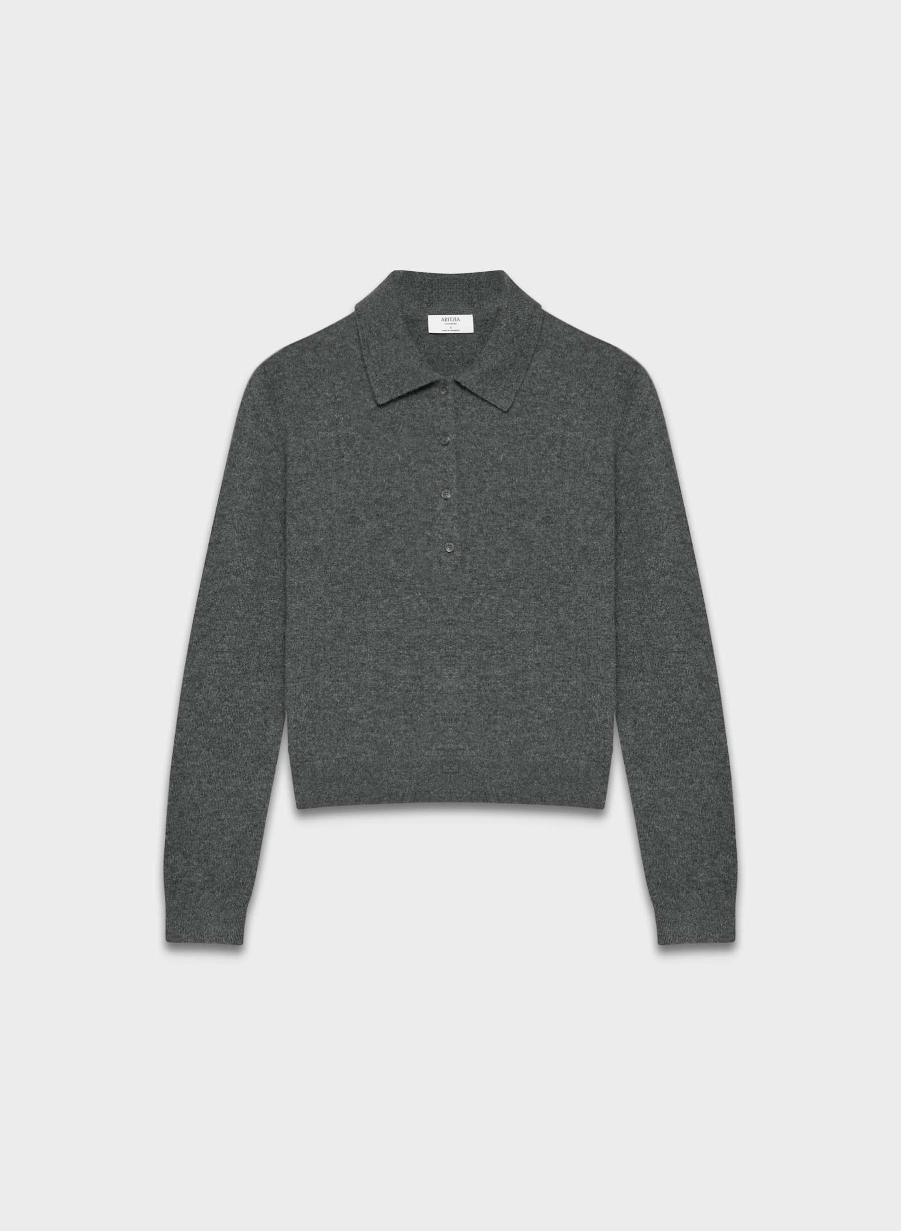 Bare Cashmere Polo Longsleeve