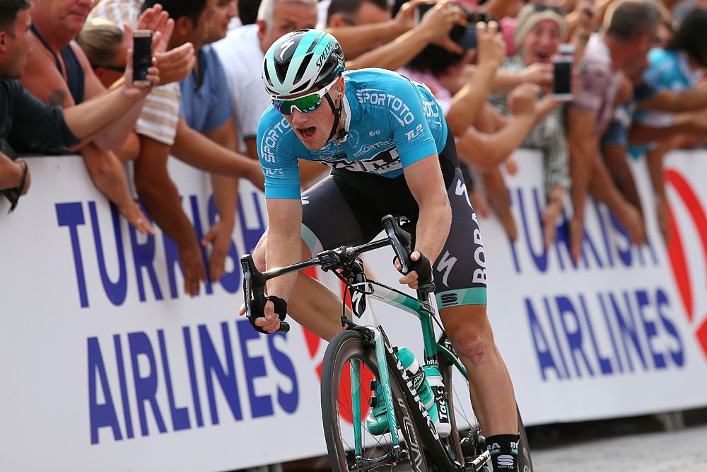 Sam Bennett (Bora-Hansgrohe) won stage 3 at the Tour of Turkey