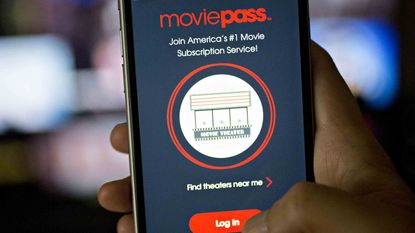 The MoviePass application is displayed on an Apple Inc. iPhone in an arranged photograph taken in Washington, D.C., U.S., on Friday, Aug. 17, 2018. 