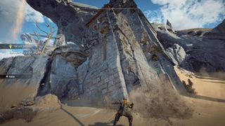 In-game Atlas Fallen screenshot of the player unearthing ruins