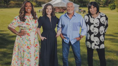 Alison Hammond, Nigella Lawson, Paul Hollywood and Noel Fielding hosting Bake Off