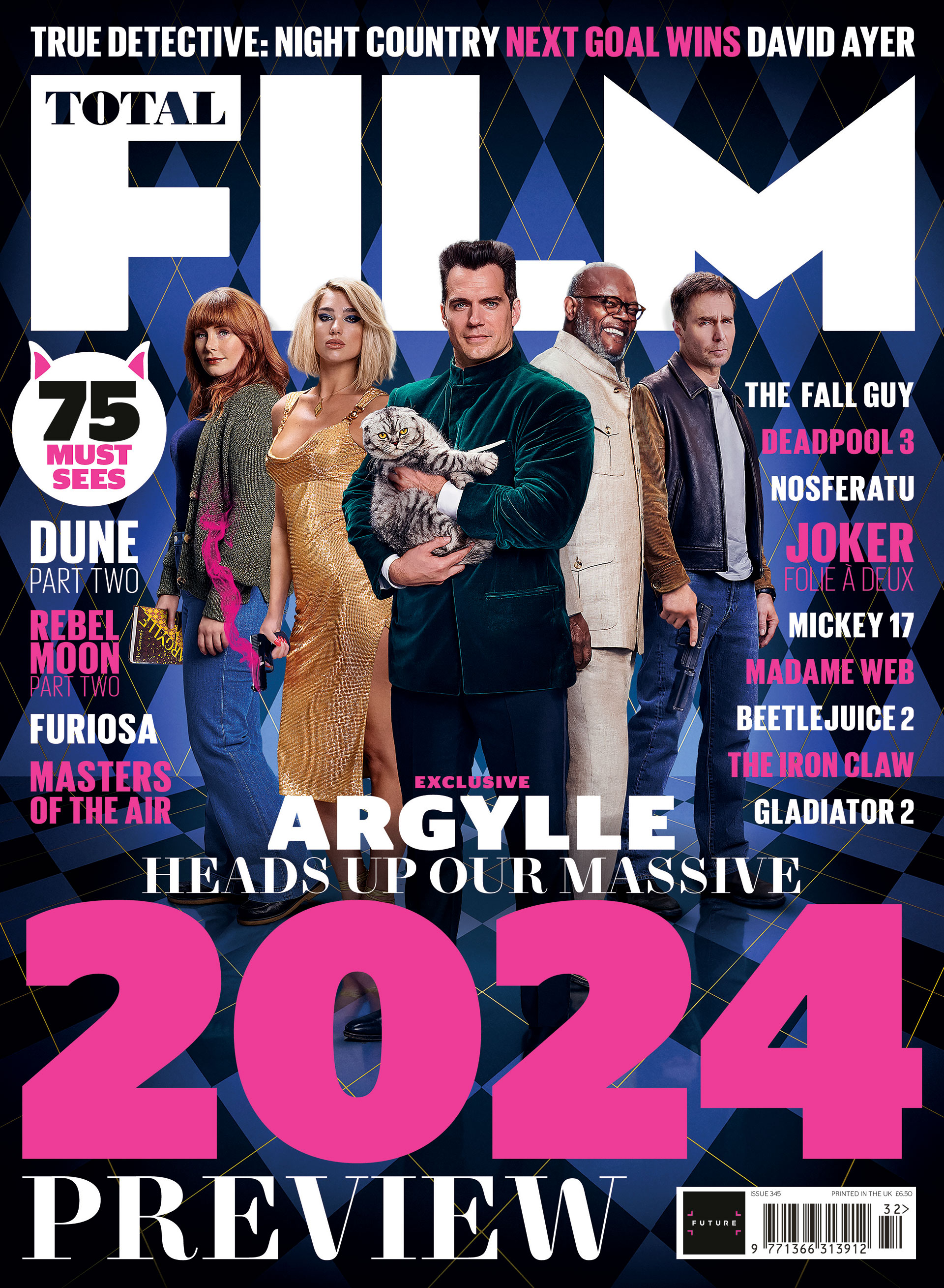 Аргайл на обложке выпуска Total Film Preview за 2024 год.