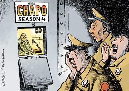 Editorial Cartoon U.S. El Chapo netflix