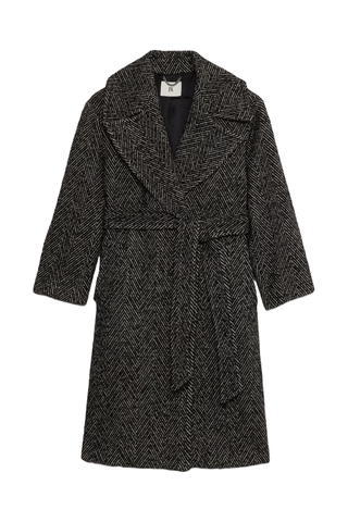 Banana Republic Oversized Herringbone Car Coat