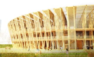 Netherlands for an innovative new stadium, constructed entirely from bamboo