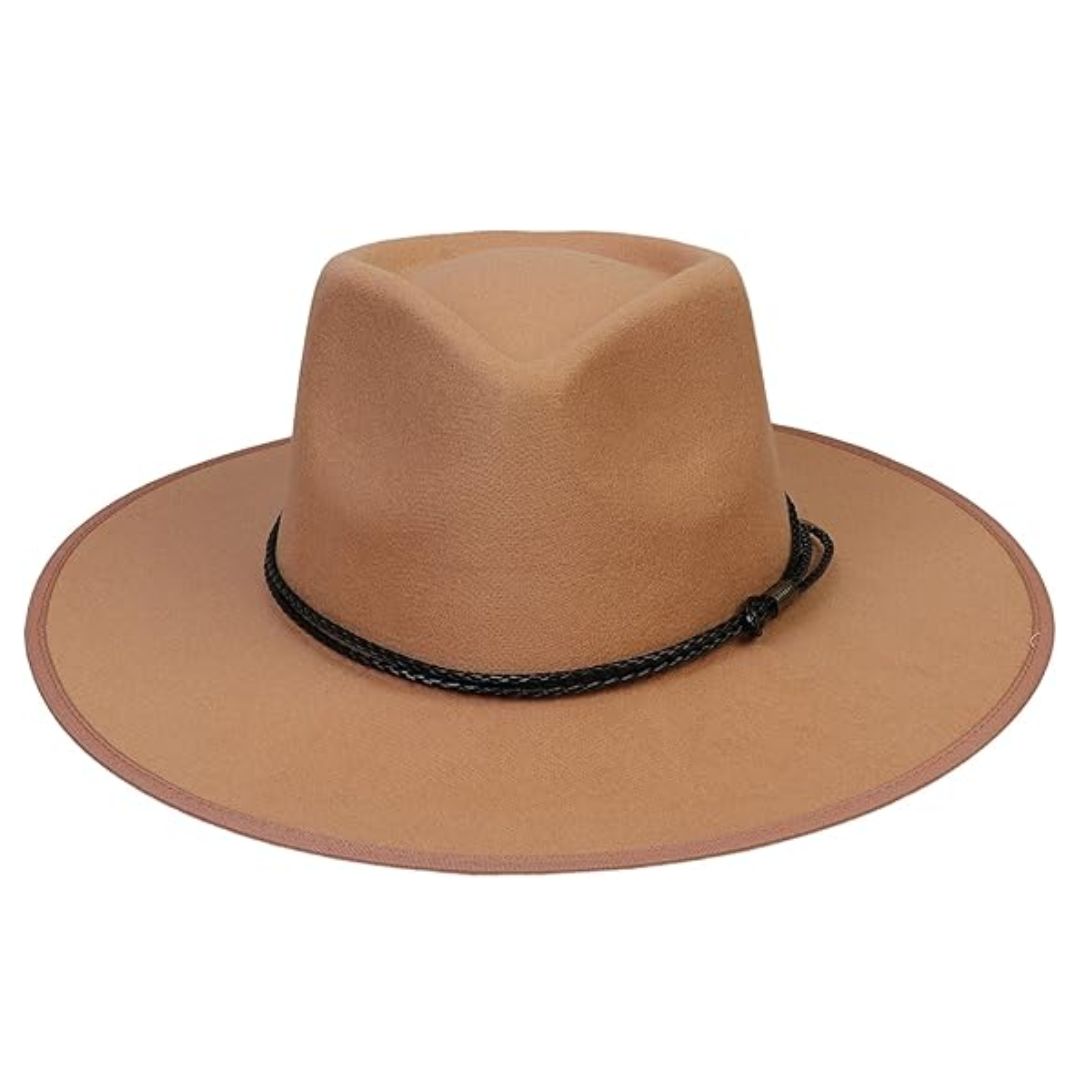 JK Home Wide Brimmed Fedora