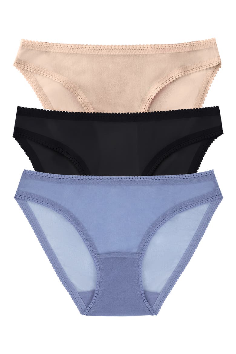 3-Pack Mesh Hip Bikinis