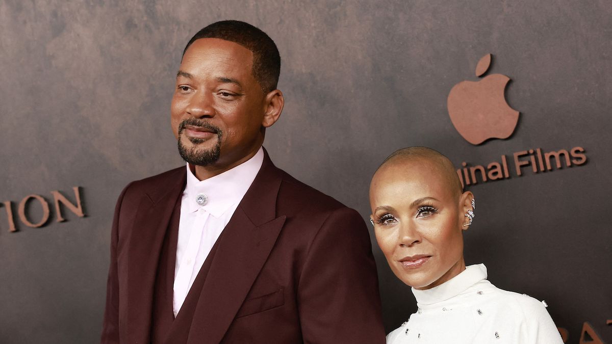 Jada Pinkett Smith and Will Smith on the red carpet