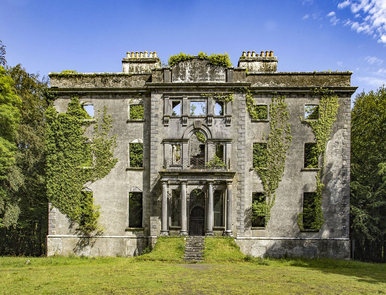 Muckloon, County Mayo, the ruined house and estate of aristocrat and wine merchant George Henry Moore.