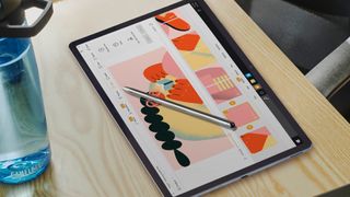 Samsung Galaxy Tab S7 FE with stylus