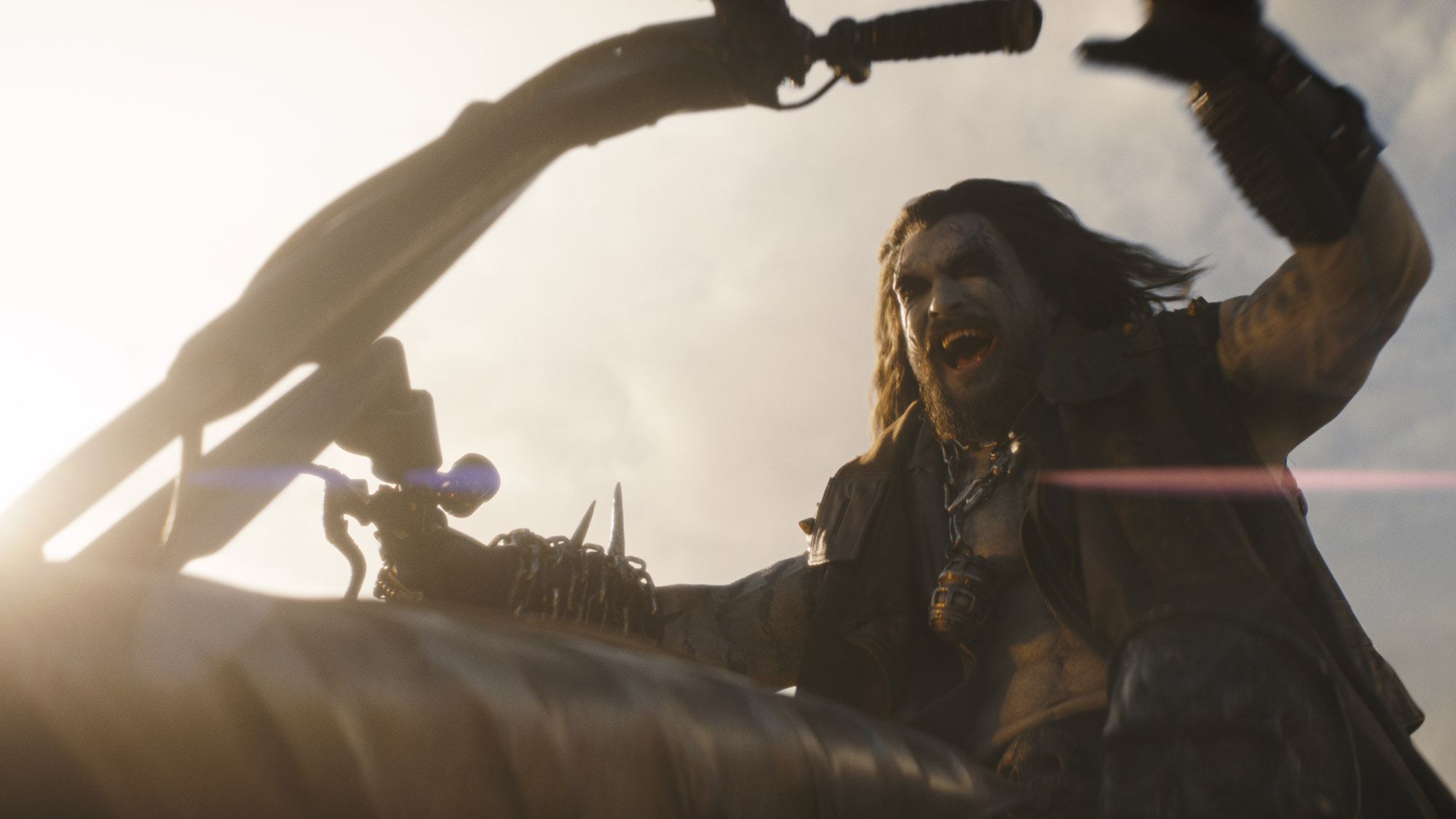 Jason Momoa as LOBO on a bike in DC Studios&amp;rsquo; and Warner Bros. Pictures&amp;rsquo; &amp;ldquo;SUPERGIRL&amp;rdquo;.