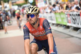 Sonny Colbrelli (Bahrain-Merida) rolling around before the start of the stage