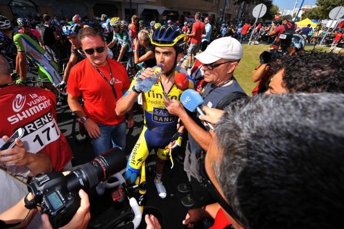 Alberto Contador (Tinkoff-Saxo) after the stage