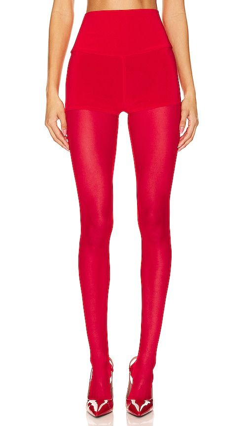Red Paisley Tights