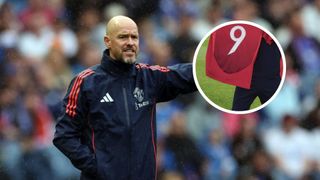 Manchester United manager Erik ten Hag is seen during Manchester United v Rangers - Pre-Season Friendly at BT Murrayfield Stadium on July 20, 2024 in Edinburgh, Scotland. (Photo by Ian MacNicol/Getty Images)