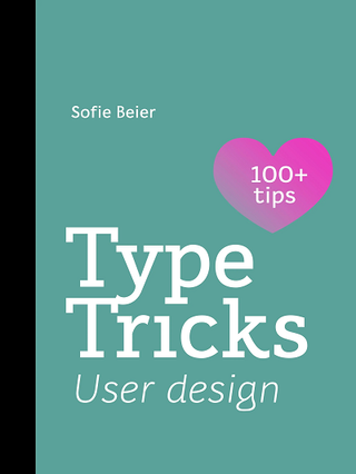 Type Tricks book cover: jade green cover with title name