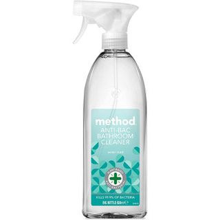 Method antibacterial bathroom cleaner