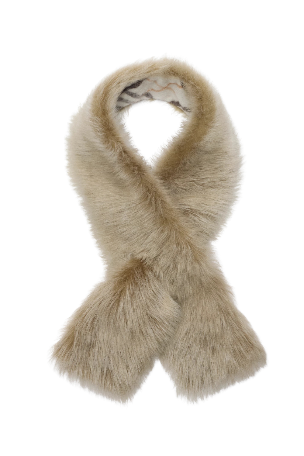 Reversible Shearling Scarf in Pebble Grey/linden Beige | Burberry&amp;reg; Official