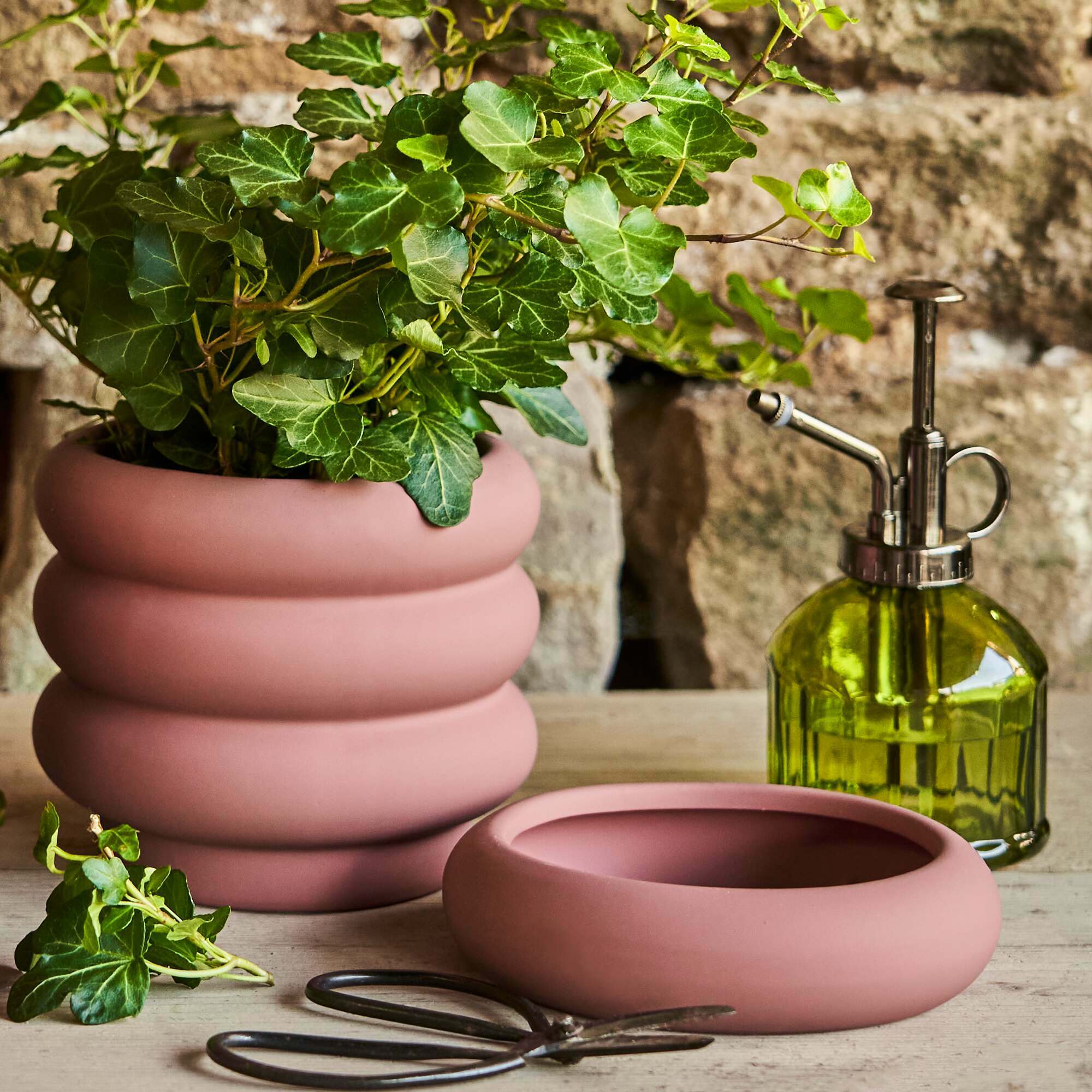 Graham and Green Medium Rose Bubble Plant Pot