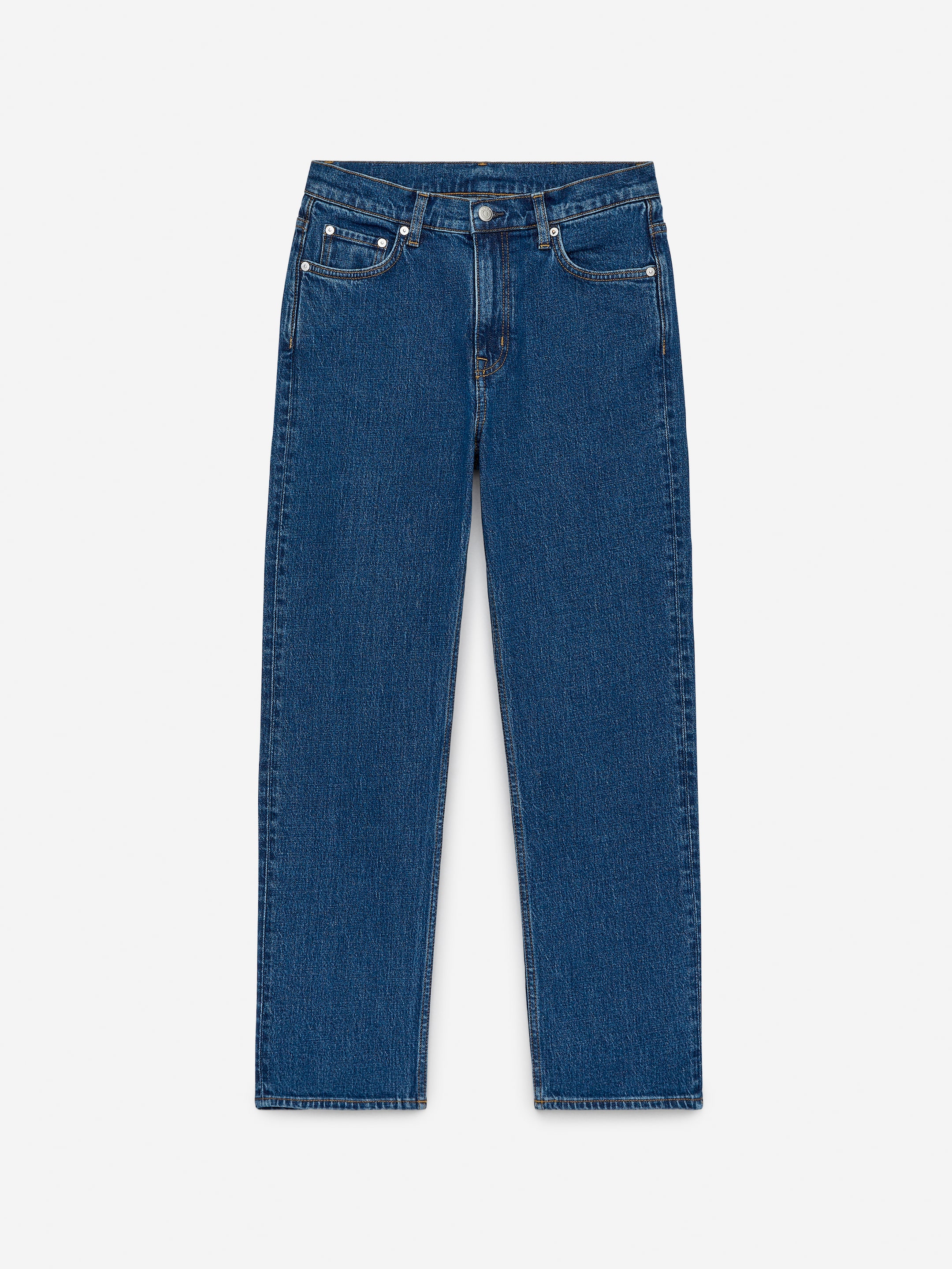 Jade Cropped Slim Jeans &amp;ndash; Mid Blue &amp;ndash; Women &amp;ndash; Arket Gb