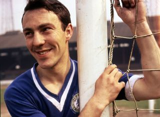 Jimmy Greaves poses for a picture at first club Chelsea.