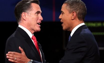 Mitt Romney and President Obama