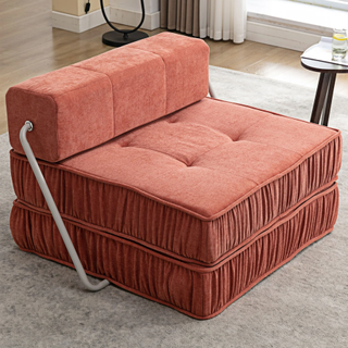 pink velvet sleeper chair bed