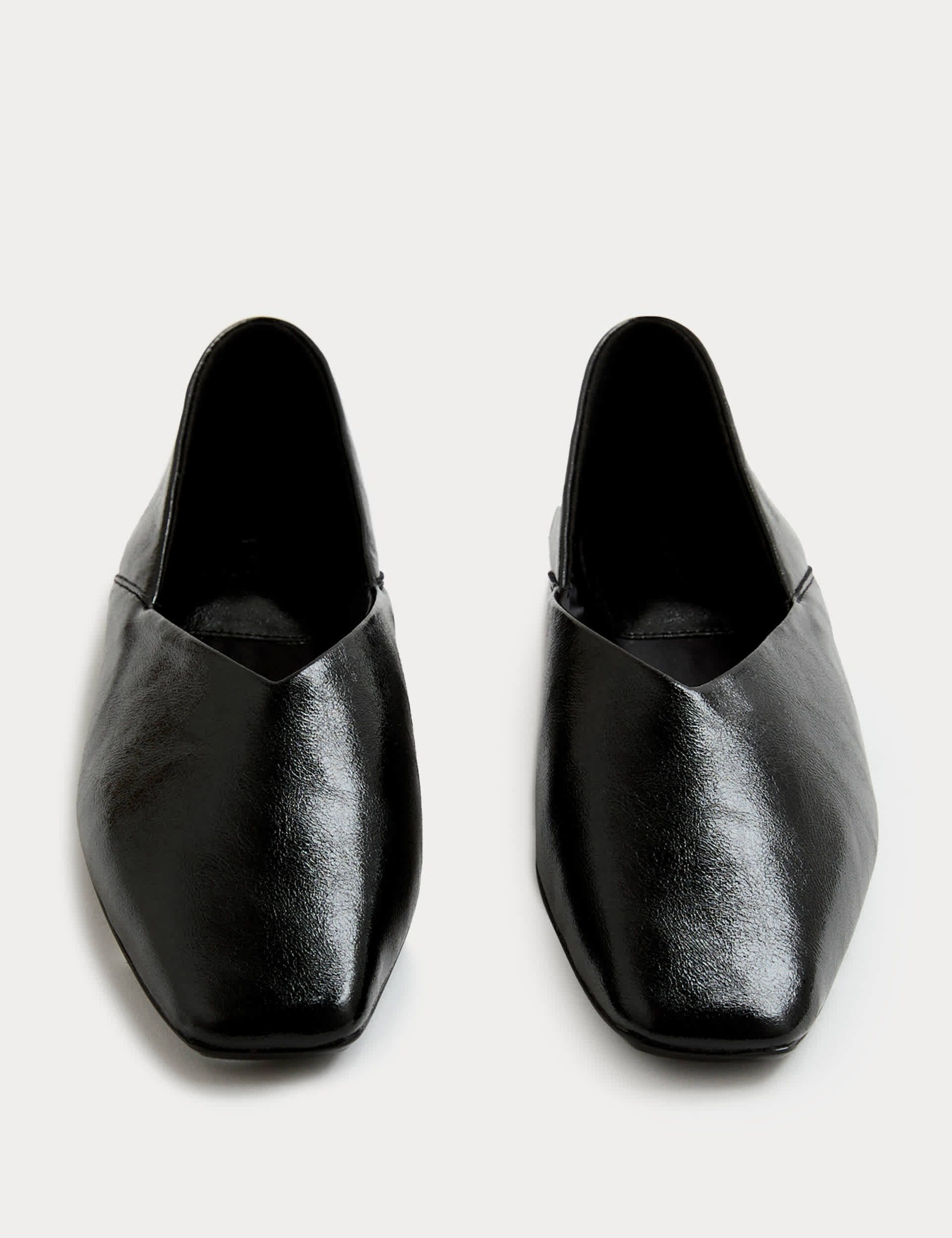 Slip on Flat Chisel Toe Ballet Pumps