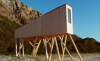 Mogard-Larsen and Nordby have also commissioned international architectural students to create three additional wood structures, siida, which sit on the furthest point of the beach and can accommodate visitors to the festival