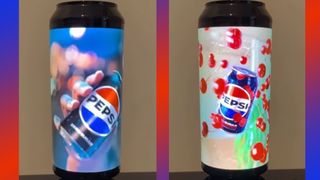 Pepsi's put a screen on a can... because it can