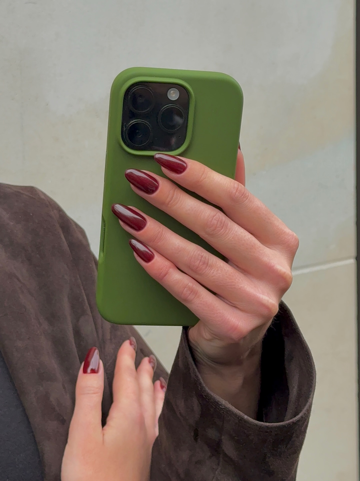 Painted by Jools Garnet Noir manicure