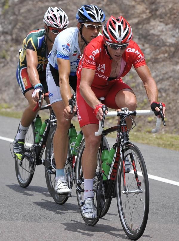 David Pell (Drapac-Porsche) leads the breakaway