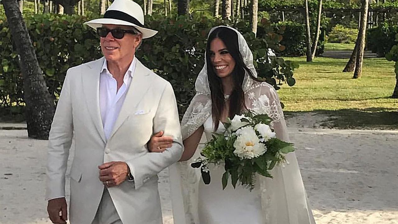 tommy hilfiger daughter wedding dress