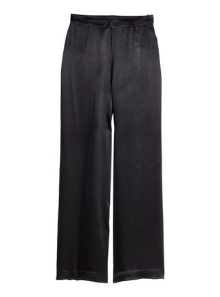 Women's trousers: H&M Wide Satin Trousers, £39.99