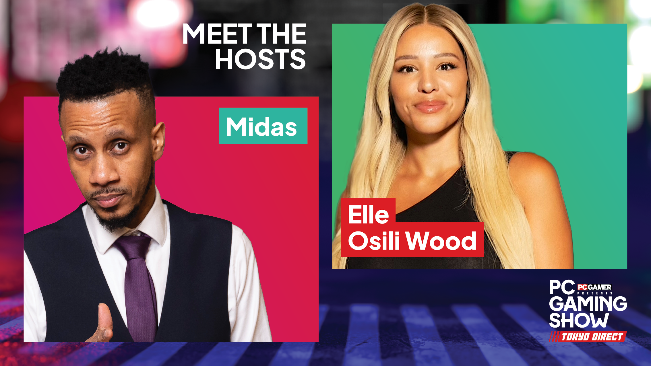 PC Gaming Show Tokyo Direct hosts &amp;ndash; Elle Osili Wood and Midas