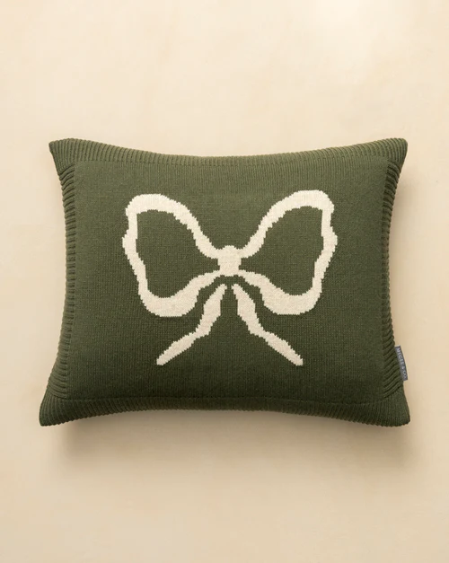 McGee &amp;amp; Co. bow motif holiday pillow