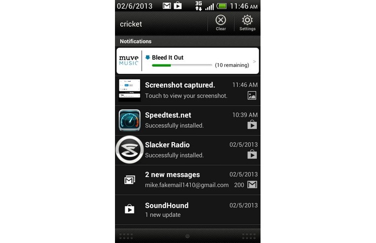 HTC One SV (Cricket) App