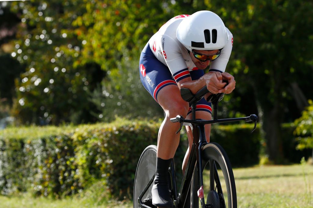 IMOLA ITALY SEPTEMBER 25 Alex Dowsett of The United Kingdom during the 93rd UCI Road World Championships 2020 Men Elite Individual Time Trial a 317km race from Imola to Imola Autodromo Enzo e Dino Ferrari ITT ImolaEr2020 Imola2020 on September 25 2020 in Imola Italy Photo by Bas CzerwinskiGetty Images