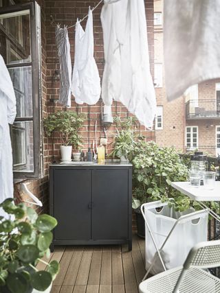 outdoor sink ideas: sink on balcony