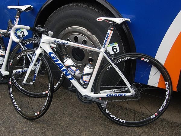 Rabobank rider Nick Nuyens is on a Giant TCR Advanced SL this year.