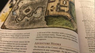 A map and info on an adventure in The Deck of Many Things