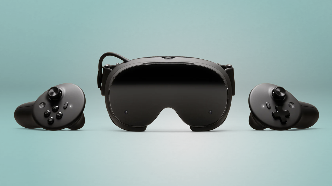Stream Frame VR headset (2025) and controllers