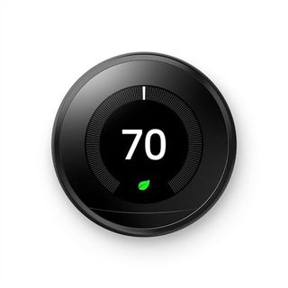 Google Nest Learning Thermostat - Programmable Smart Thermostat for Home - 3rd Generation Nest Thermostat - Works With Alexa - Stainless Steel