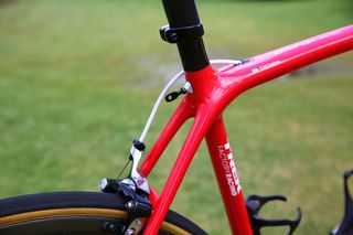 The Emonda is fitted with a number plate holder