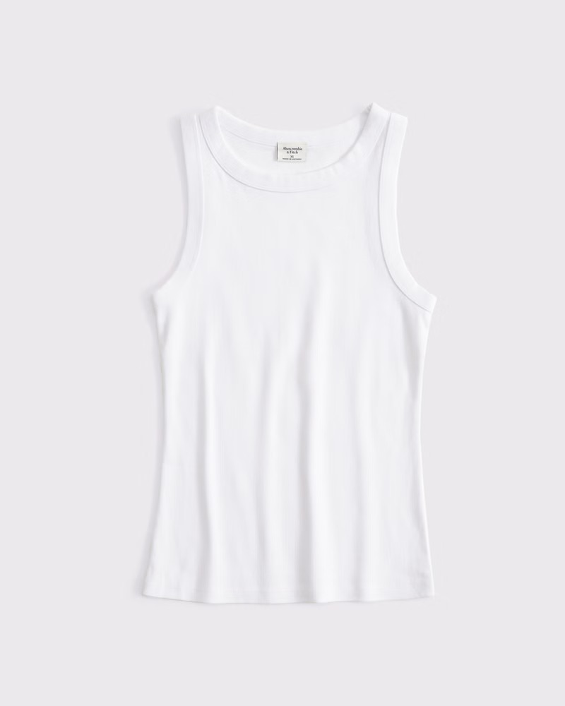 Abercrombie & Fitch, Vintage-Style Rib Tuckable Crew Tank