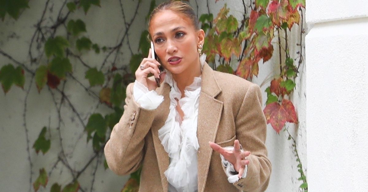 J.Lo’s Shoes Made Her Wide-Leg Jeans and Blazer Look 2025