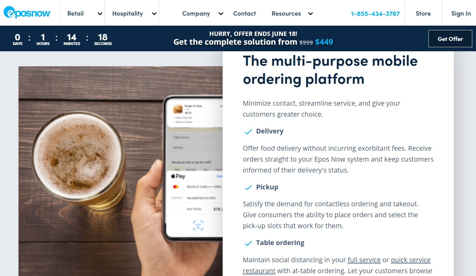 Epos Now Order & Pay features page