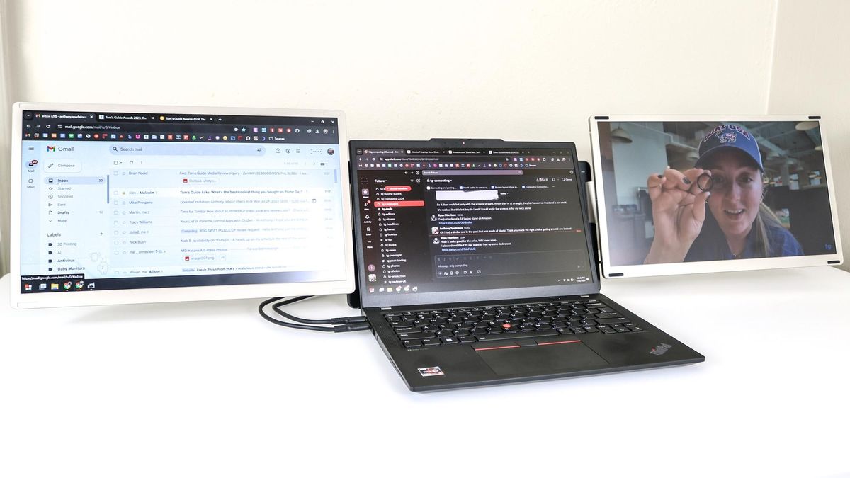 laptop with extra monitor setup I just tried this laptop screen extender to up my laptop multitasking