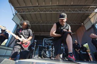 Body Count (Ernie C, left and Ice-T) at the Rockstar Energy Drink festival in Auburn, Washington in July 2014